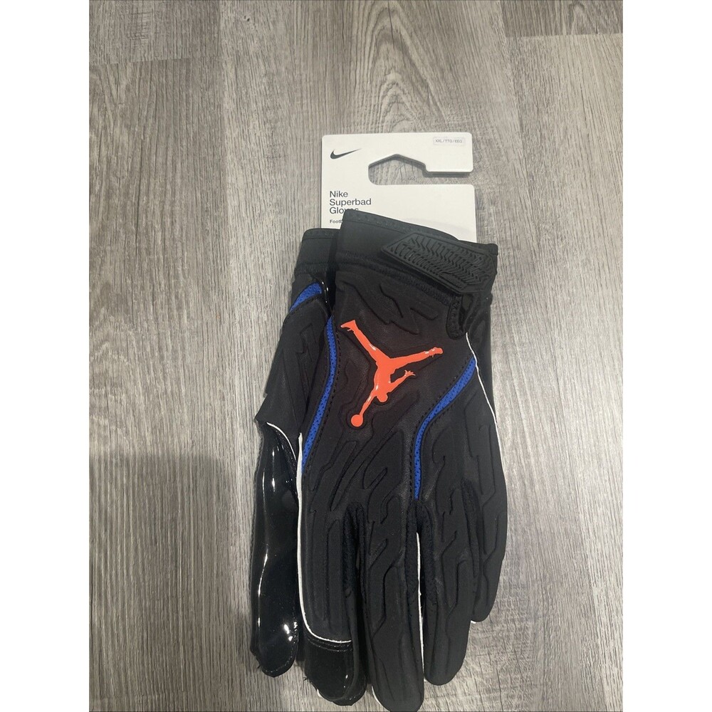 NIKE JORDAN SUPERBAD 7.0 NCAA FLORIDA GATORS PADDED FOOTBALL GLOVES XXL